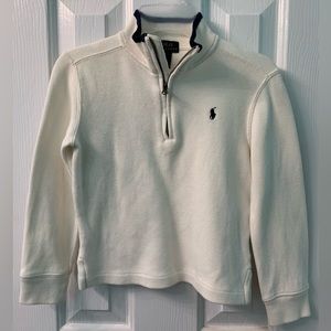 Boys size 5 3/4 Zip Ralph Lauren Pullover Sweater